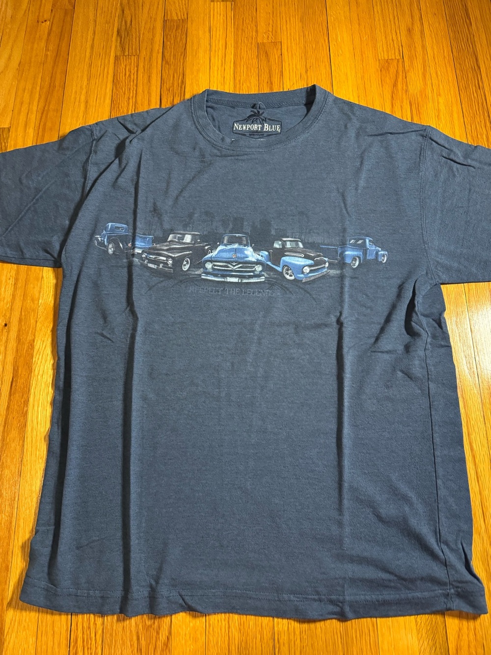 Newport Blue Chevy Trucks Tee Men’s Medium